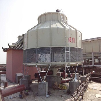 豐城250T冷卻塔空調(diào)降溫玻璃鋼逆流塔安裝