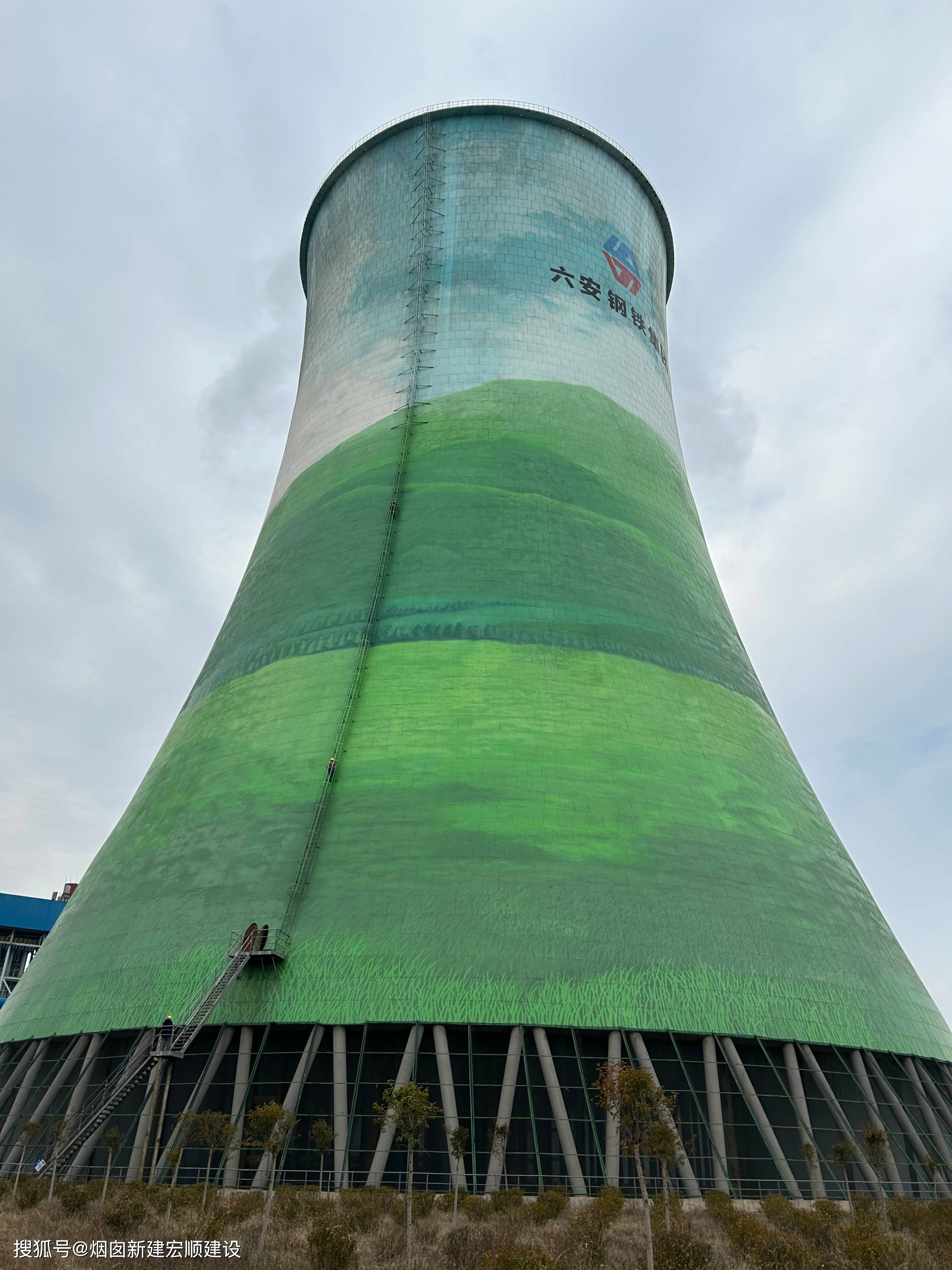 冷卻塔彩繪(冷卻塔外壁美化)_噴涂_進(jìn)行_涂層